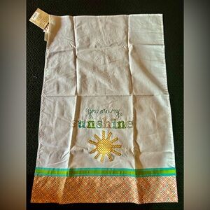 " You Are My Sunshine ☀️" Embroidered and Appliqued Kitchen Towel
